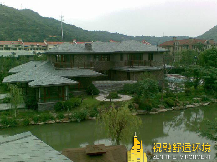杭州萧山地中海别墅地源热泵+地暖+生活热水+新风+除湿